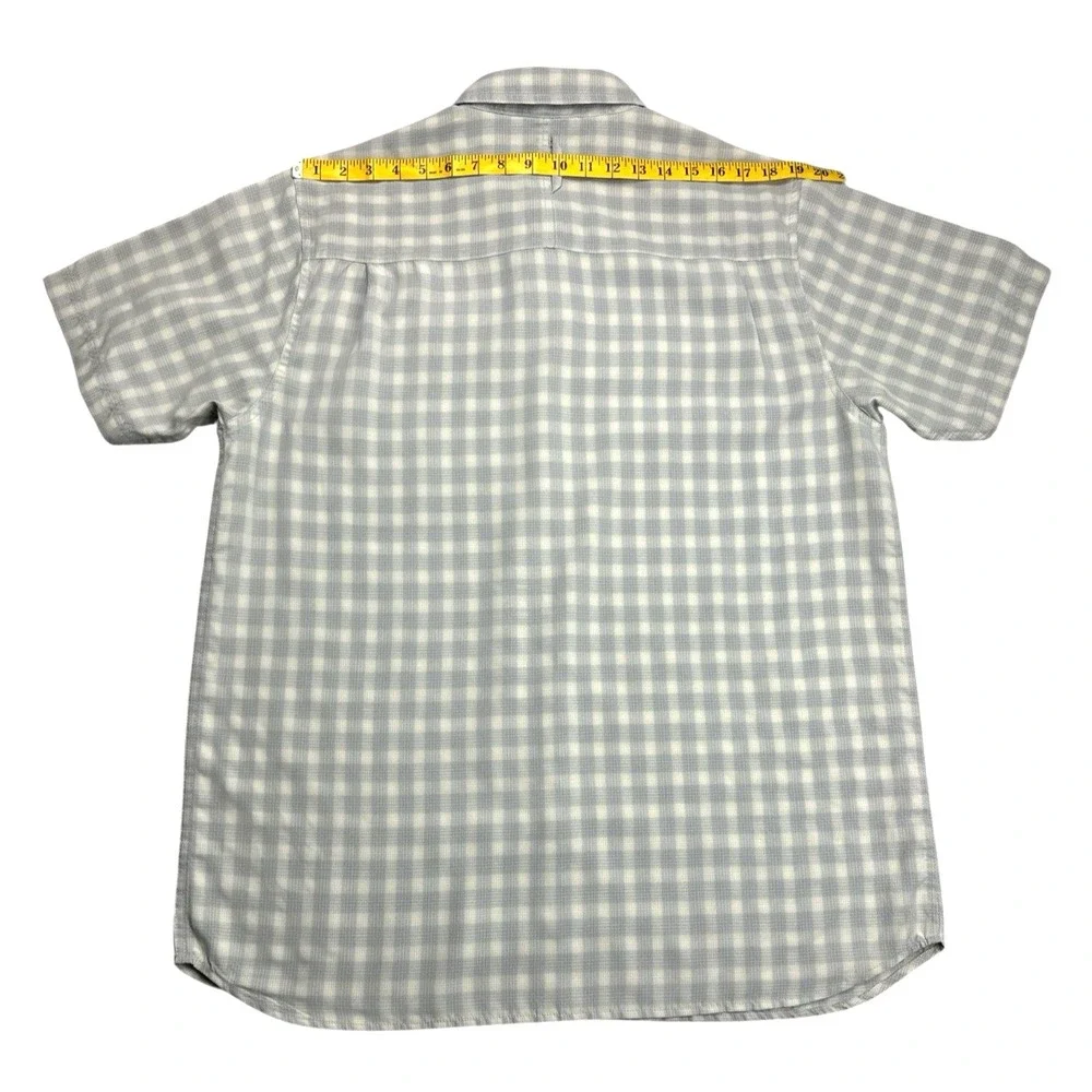 The North Face Men's Performance Short Sleeve Gingham‎ Shirt – Modal Blend, XL